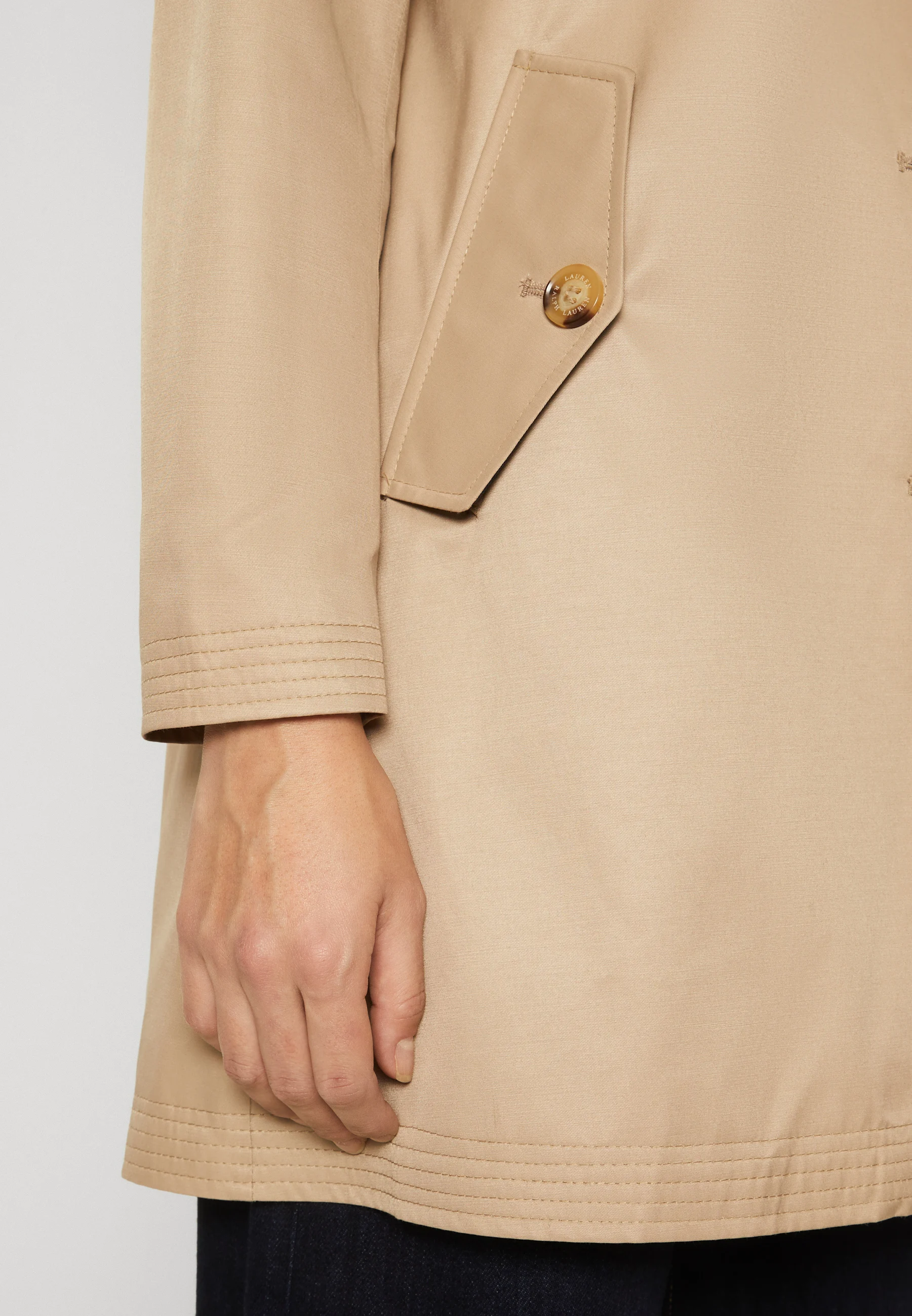 Lauren Ralph Lauren Petite SB RN CTST L-LINED-COAT - Abrigo clásico