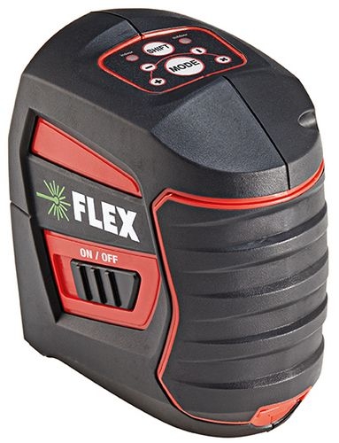 Flex-tools 509833 ALC 2/1-G/R Self-leveling cross-line laser green