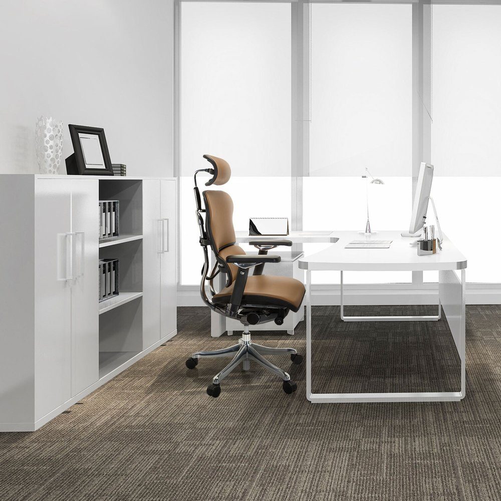 hjh OFFICE Drehstuhl High End Bürostuhl ERGOHUMAN PLUS Leder (1 St), Schreibtischstuhl ergonomisch