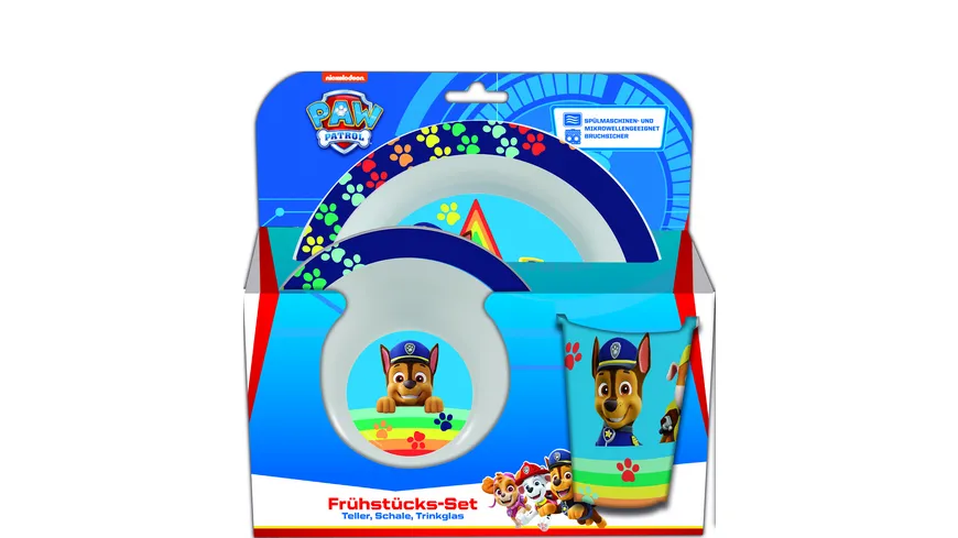 p os Handel - Paw Patrol - 3tlg. Frühstücksset