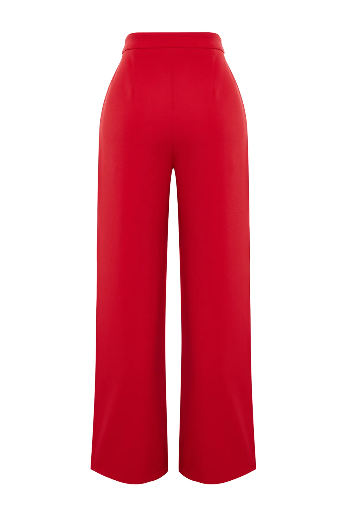 Trendyol Collection  Rote Hose mit weitem Bein/gewebter Hose mit weitem Bein TWOAW22PL0066
