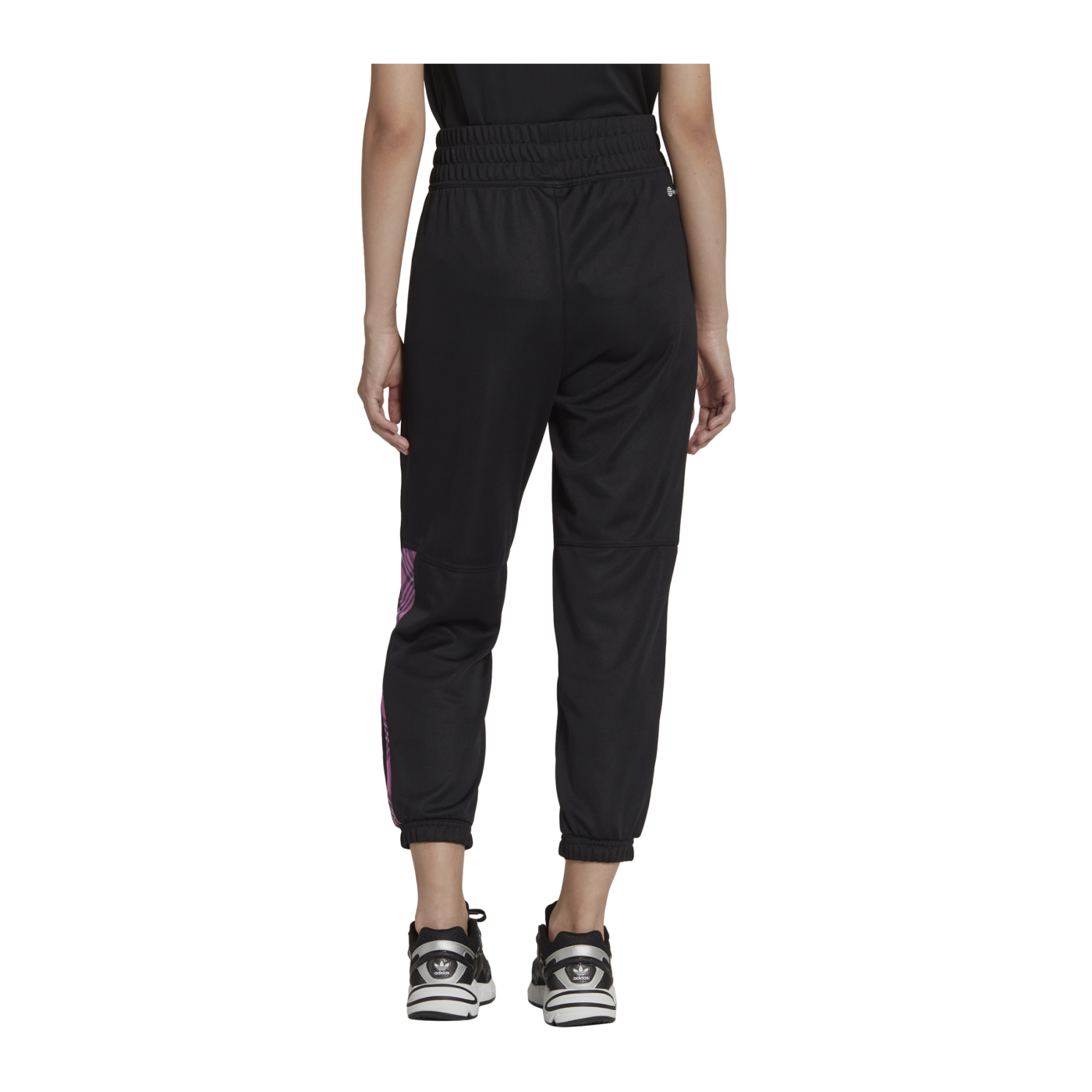 adidas Tiro 7/8 Trainigshose Damen Schwarz Lila
