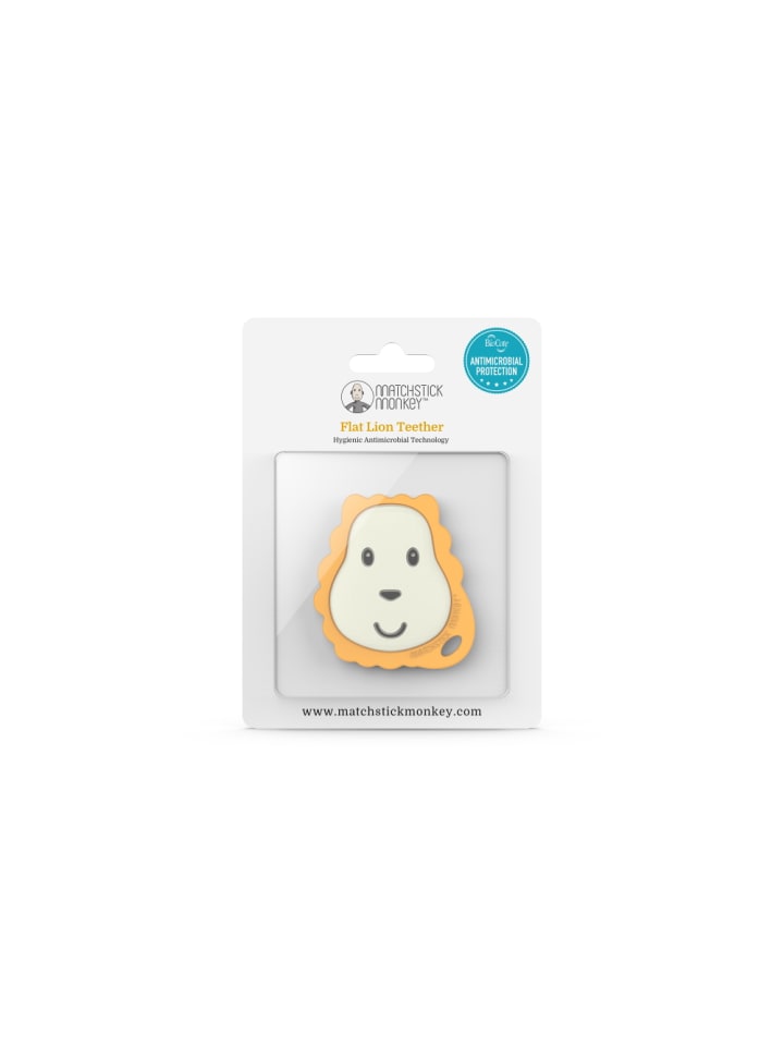 MATCHSTICK MONKEY Matchstick Monkey Flat Face Teether Beißring / Zahnungshilfe flach Löwe günstig kaufen onesize