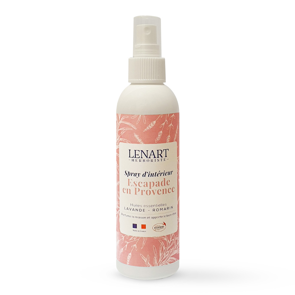 christian lénart Spray d'intérieur Escapade en Provence BIO ECOCERT Parfum d'intérieur