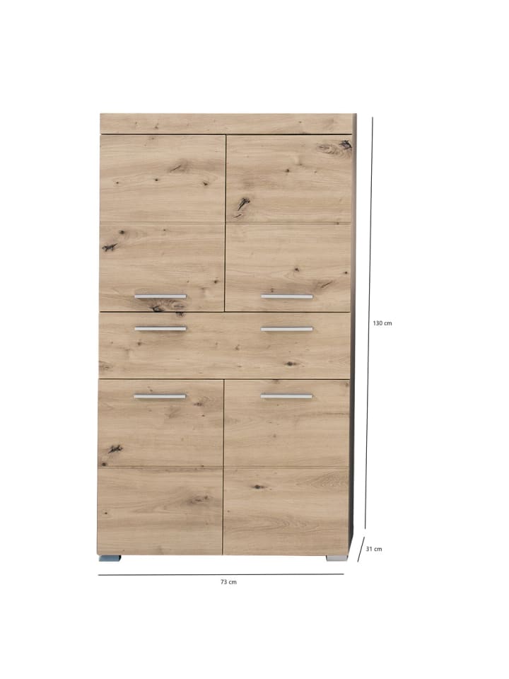 ebuy24 Badschrank AmandaMando Eiche Dekor 73 x 31 cm günstig kaufen onesize