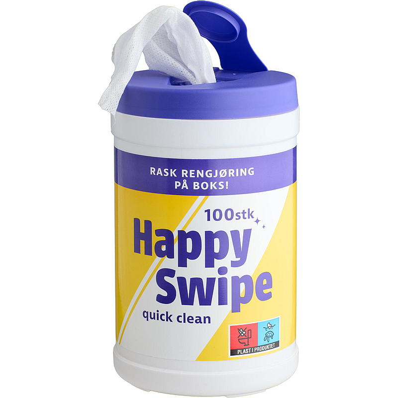 Effekt Engangsklut 100stk universal, Happy swipe