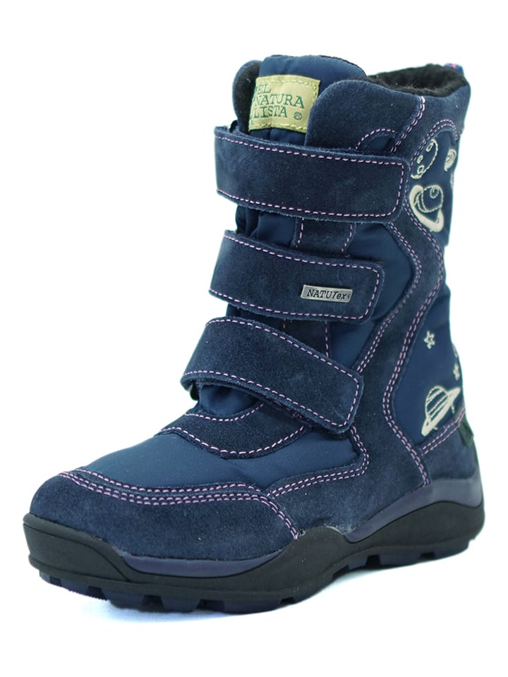 El Naturalista Leder-Winterboots in Blau günstig kaufen