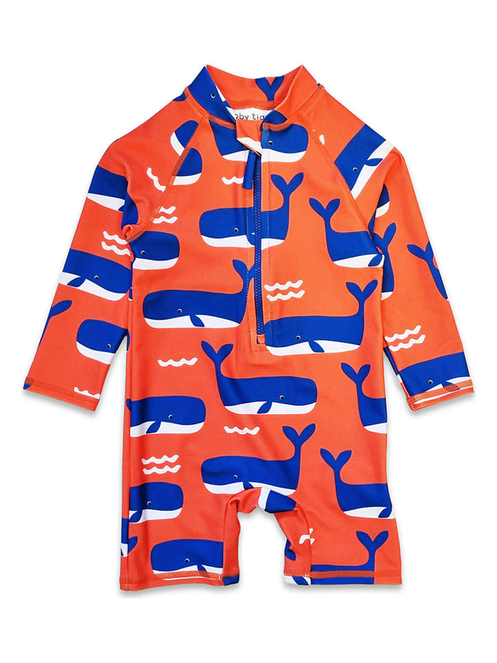 Toby Tiger Bade-Overall in Rot günstig kaufen