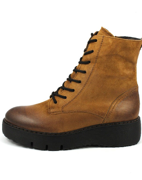 PAUL GREEN Schnür-Stiefeletten braun