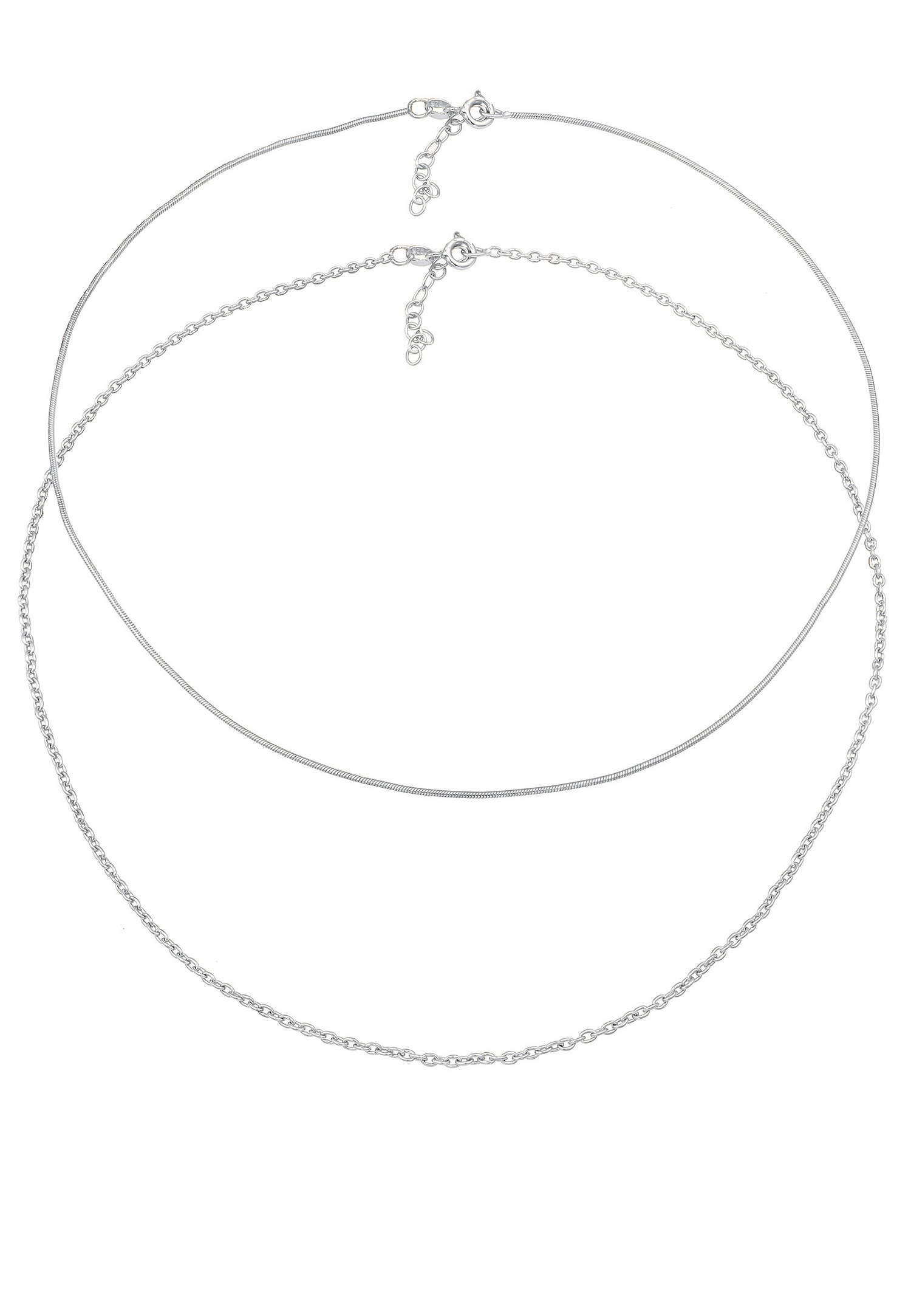Elli Choker Basic horgony lánc nyaklánc nőknek - (925/1000 ezüst)