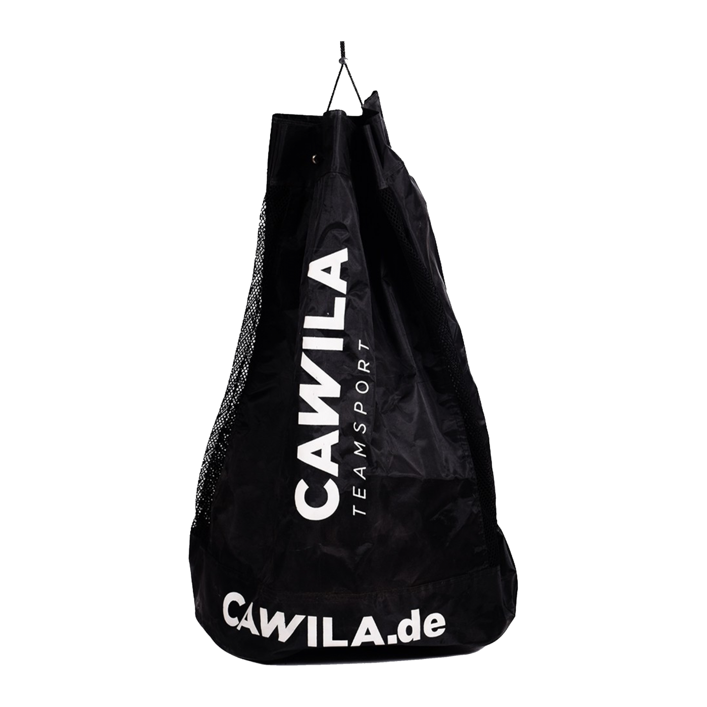Cawila Ballsack 12 Fussbälle Schwarz