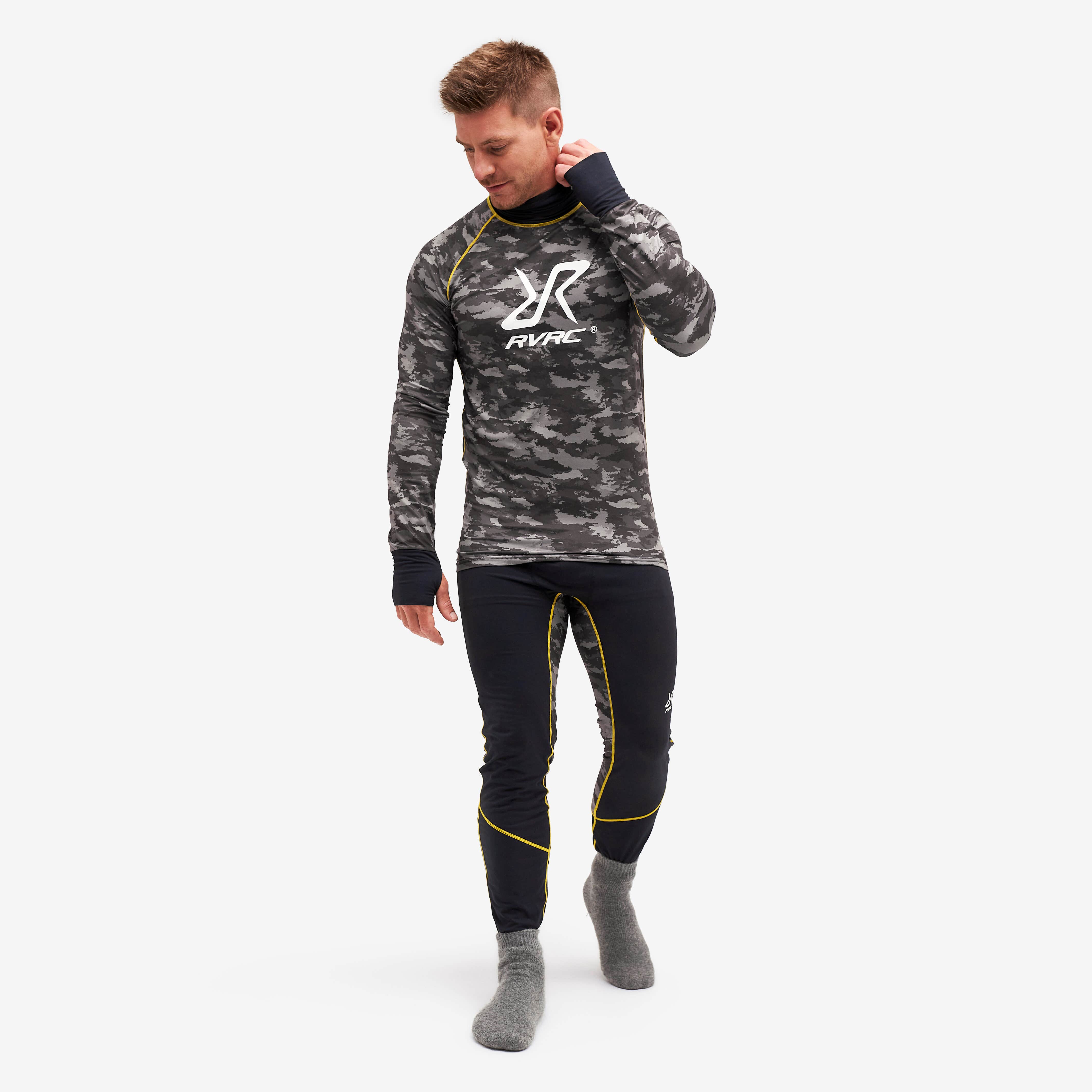 Sneaky Balaclava Base Layer Set Homme Smokey Camo