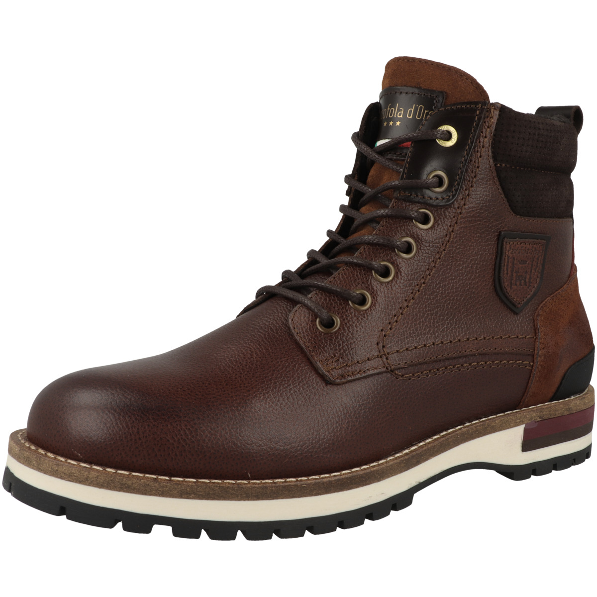 Pantofola d'Oro Pontida Fur Uomo High Schnürboots braun