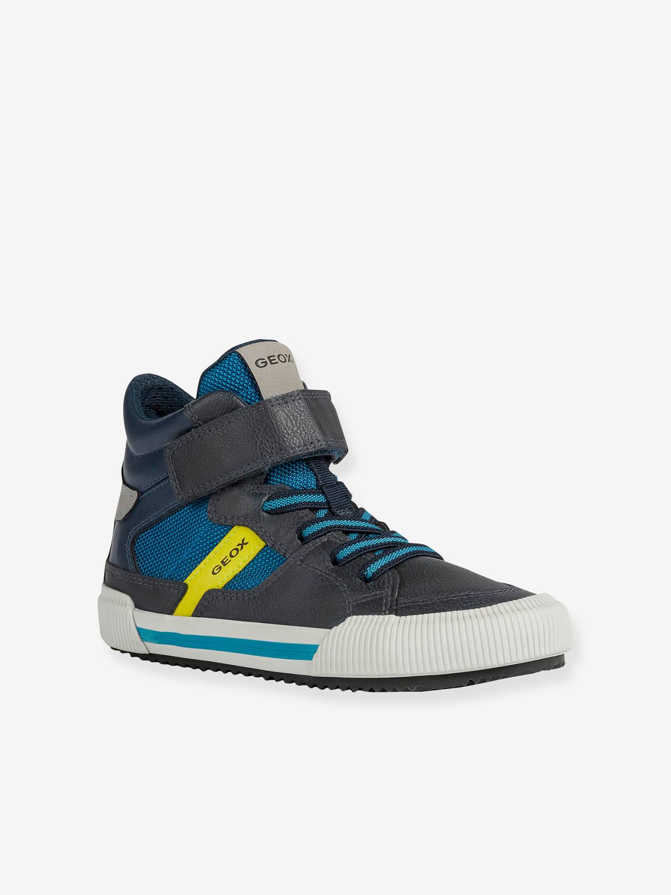 Baskets MID garçon J Alonisso Boy B-GBK GEOX® noir orange