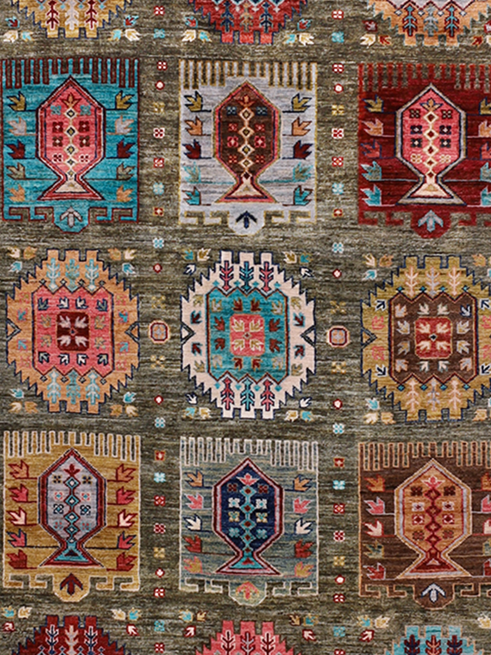 Kazak Ghazni ca. 175 x 240 cm, Unikat / Einzelstück