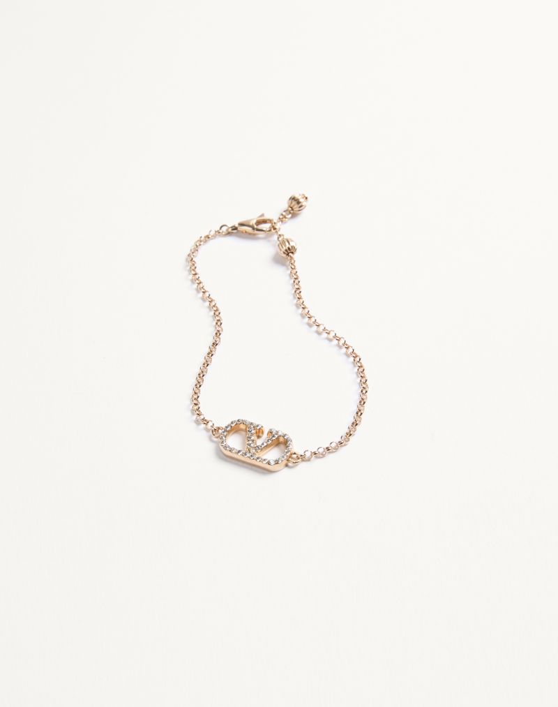 Pulseira exclusiva VLogo em metal e cristais Swarovski®