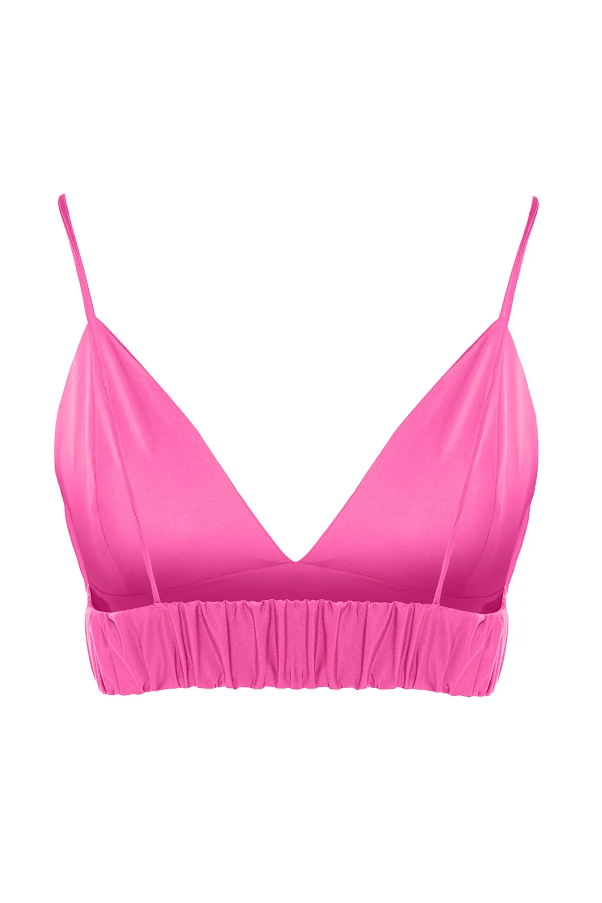 Trendyol Collection  Hellrosa, bauchfreies, gefüttertes Strick-Bustier TPRSS22BS00005