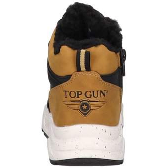 Top Gun Schnür Boots in schwarz