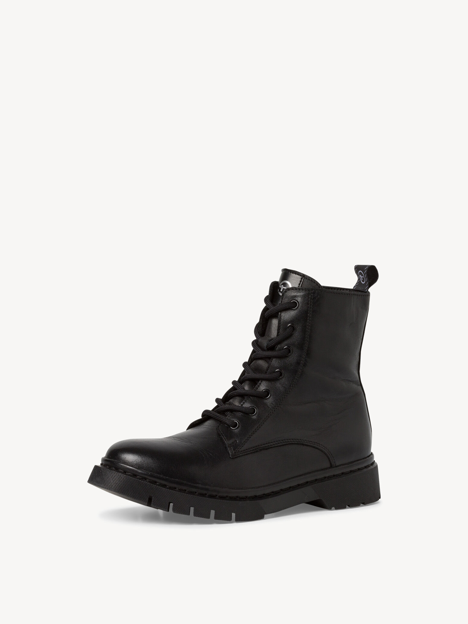 Bottine en cuir - noir