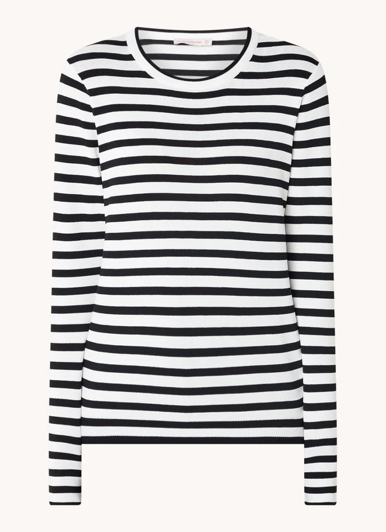 Pulover Luna din tricot fin cu dungi de la Studio Anneloes