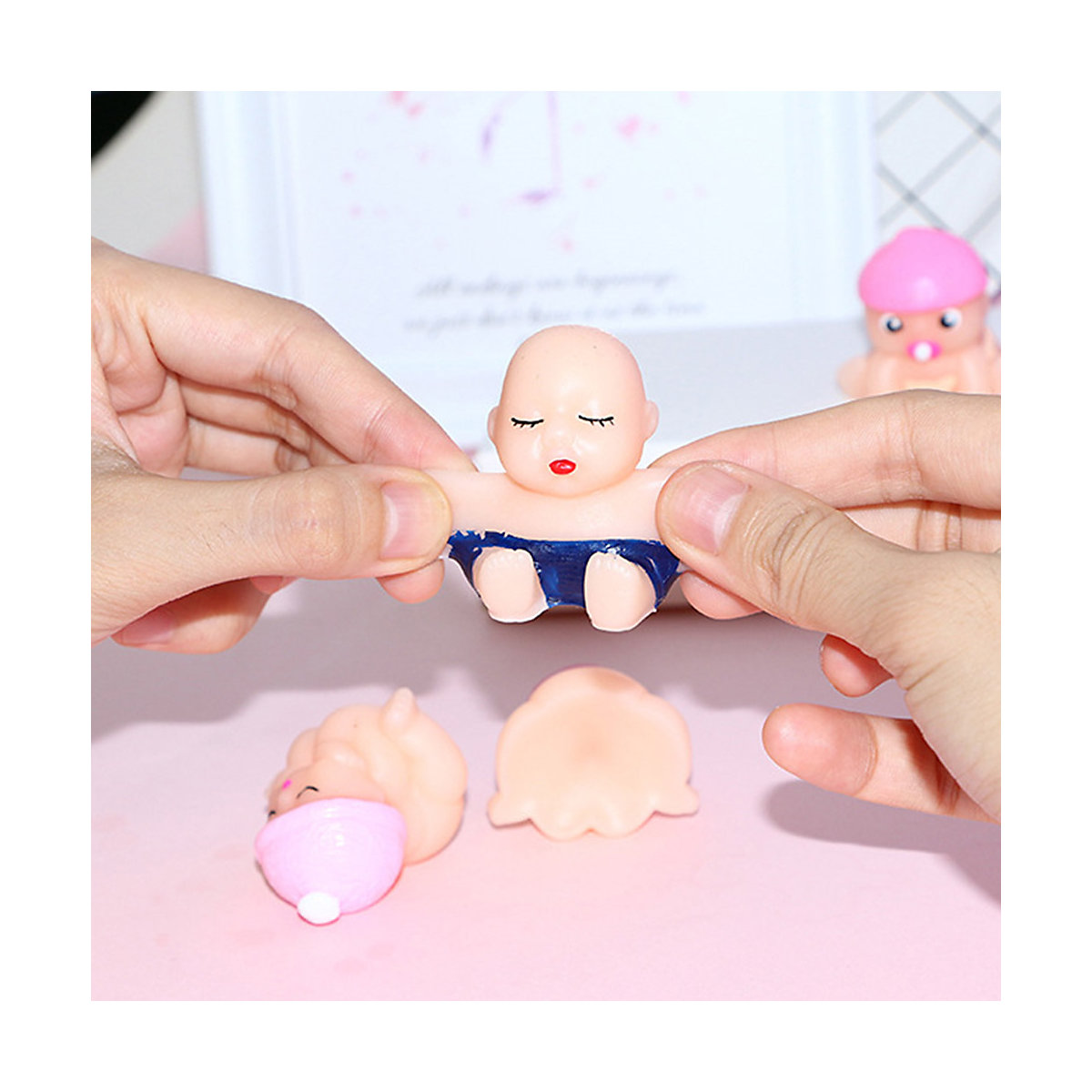 frler 12 Stück Mini Baby Squishy Spielzeug Set Stressabbau für Kinder und Erwachsene Fidget-Toys für Kinder