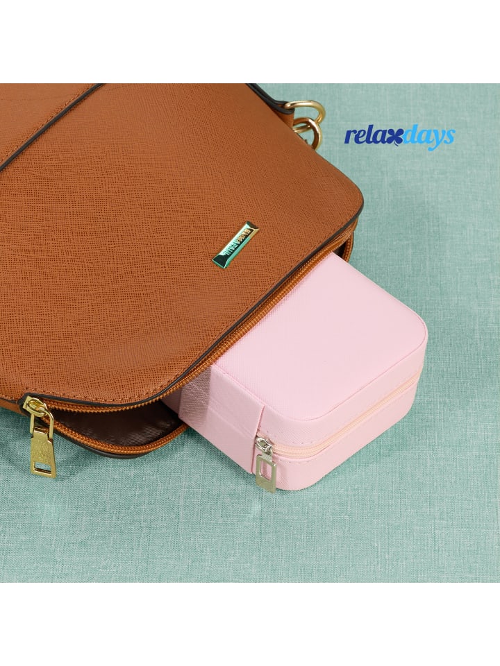 relaxdays Schmuckkästchen in Rosa - (B)10 x (H)5 x (T)10 cm günstig kaufen onesize