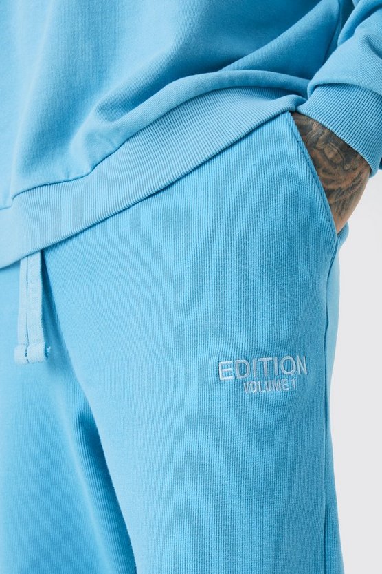 Tall gerippte Edition Jogginghose mit geteiltem Saum