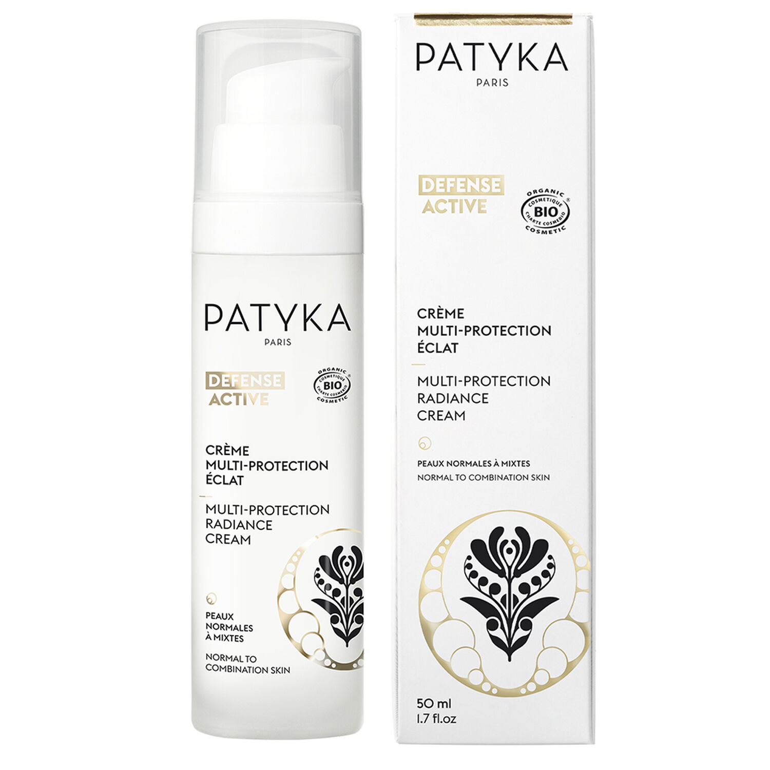 Patyka Defense Active Crème Multi-Protection Éclat peaux normales à mixtes