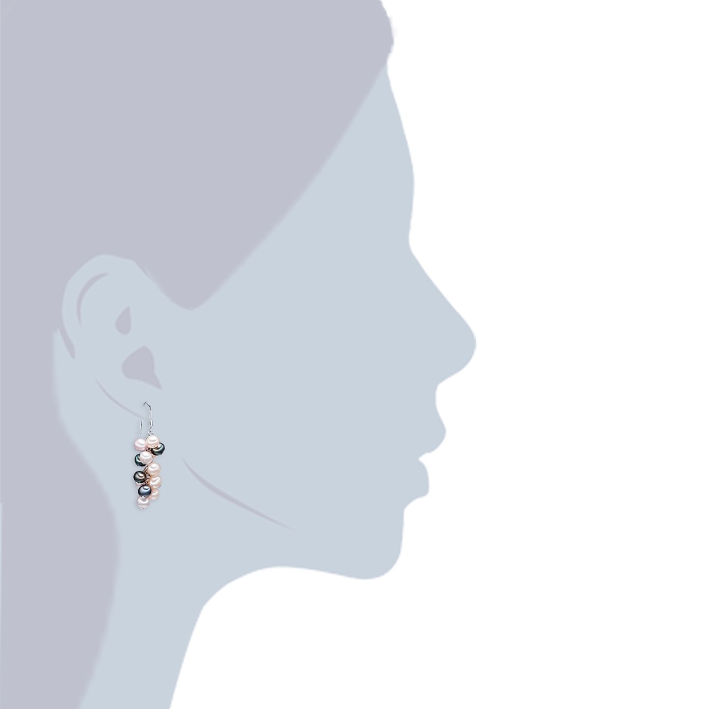 Valero Pearls Boucles d'oreille en perle Perle de culture d'eau douce Perle de culture d'eau do Boucles d'oreilles
