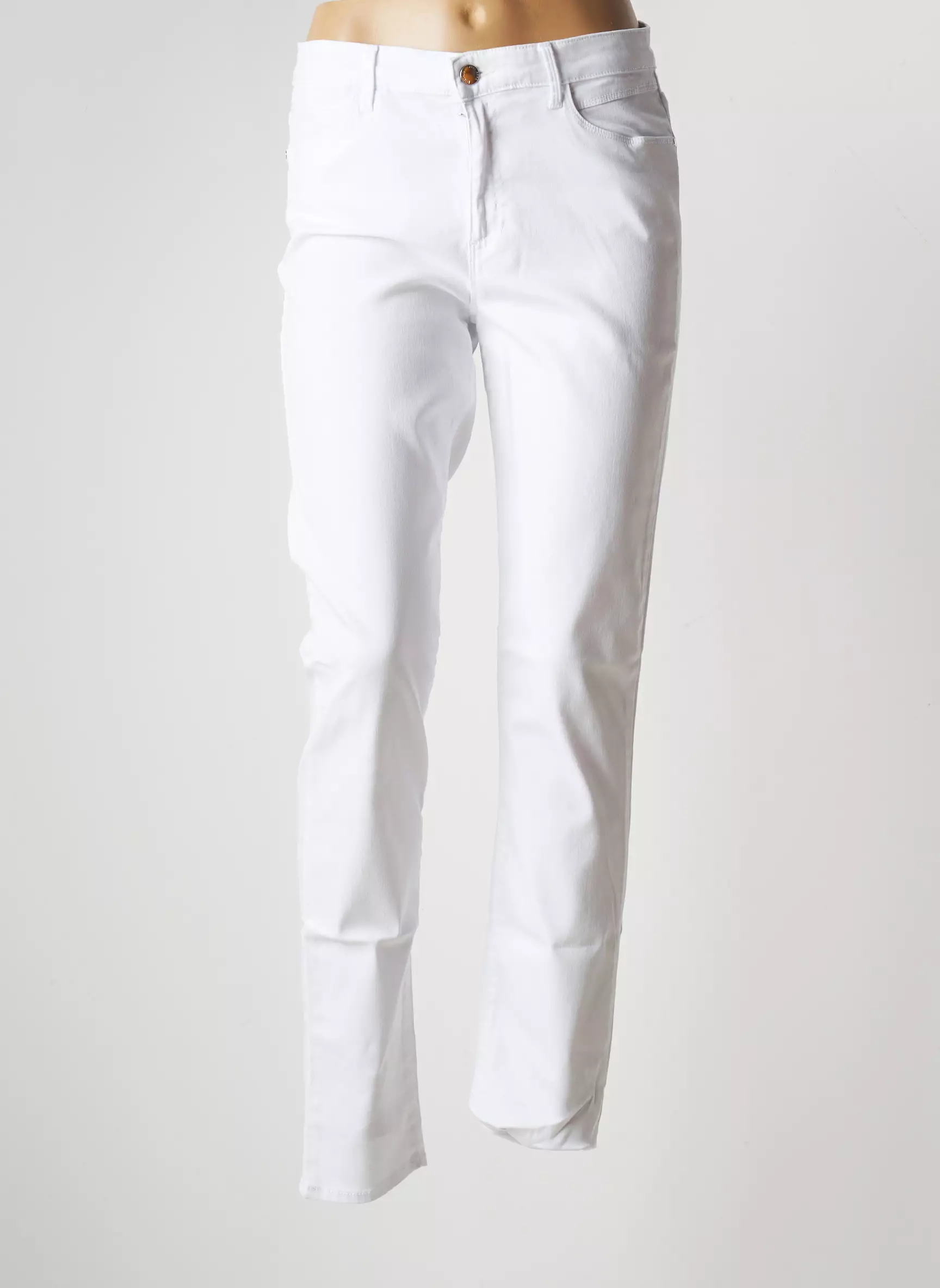 Brax Pantalons Slim Femme couleur blanc