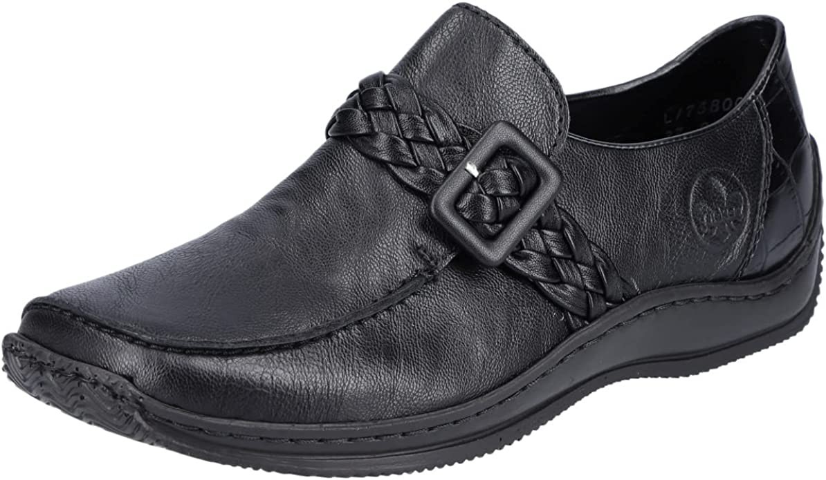 RIEKER Komfort Slipper schwarz
