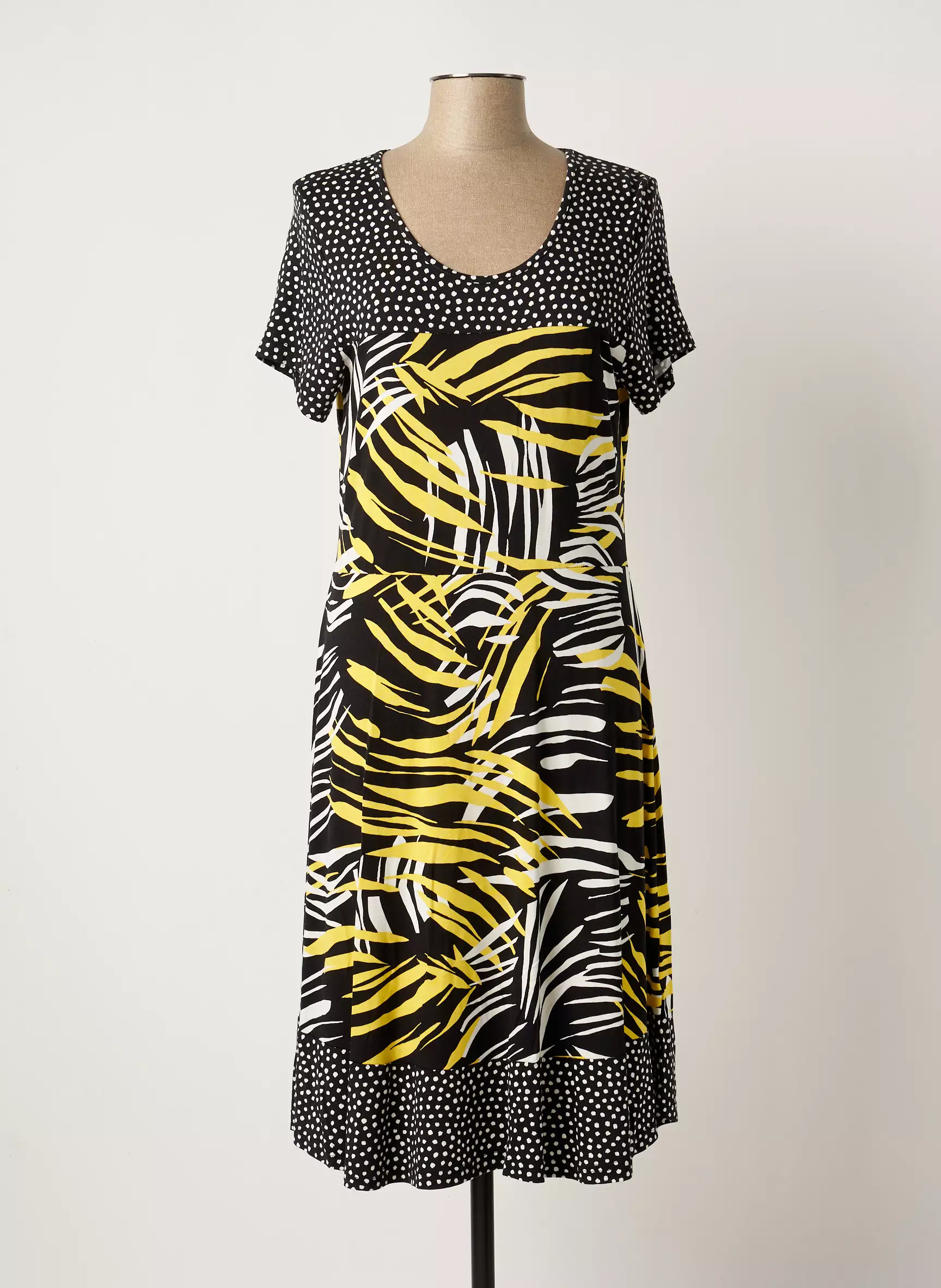 Telmail Robes Mi Longues Femme couleur noir
