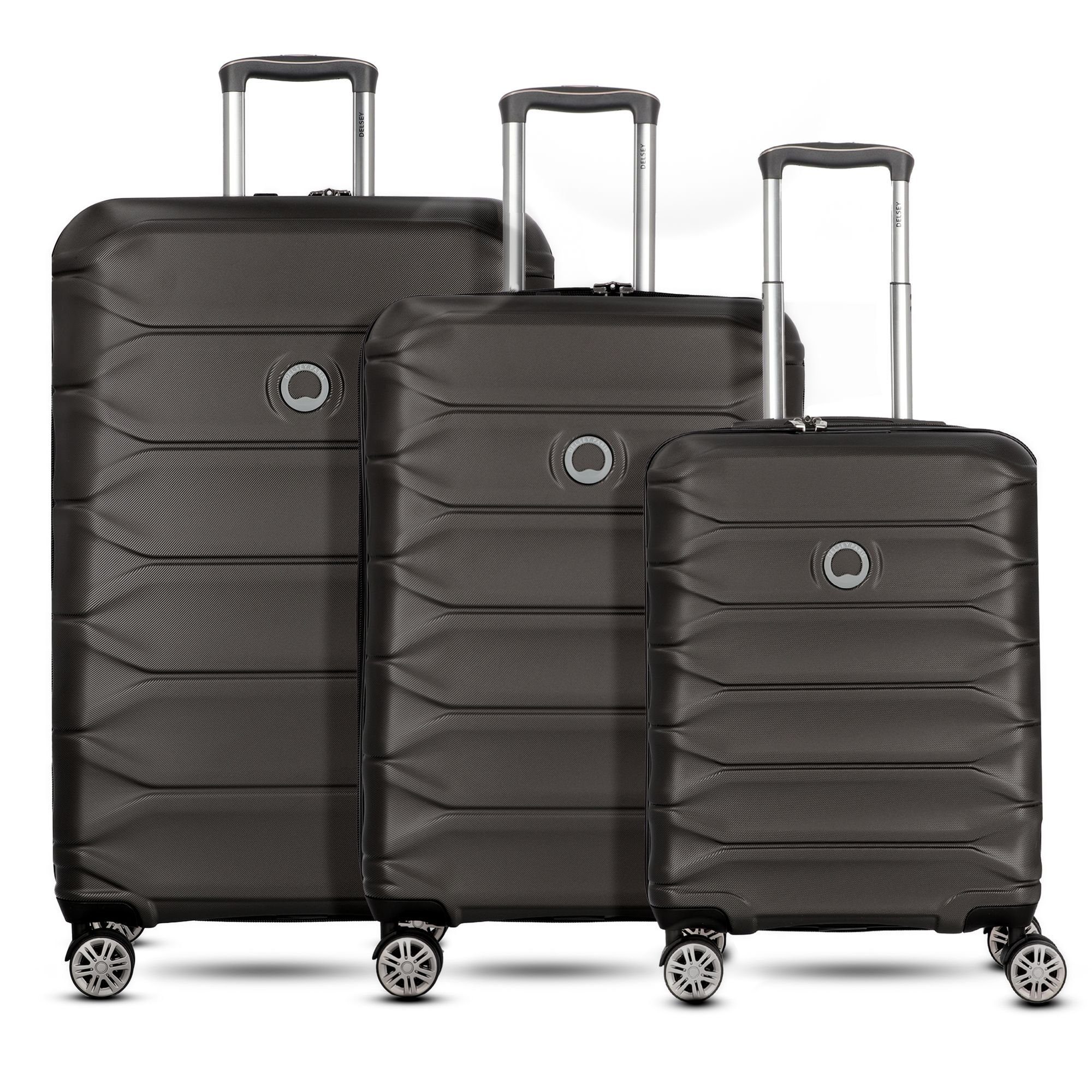 Delsey Trolleyset Meteor, 4 Rollen, (3-teilig, 3 tlg), ABS