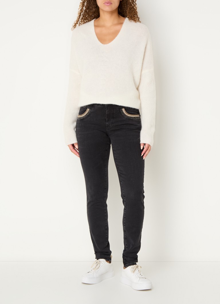 Jeans skinny a vita alta Mos Mosh MMNaomi Perla in un lavaggio colorato