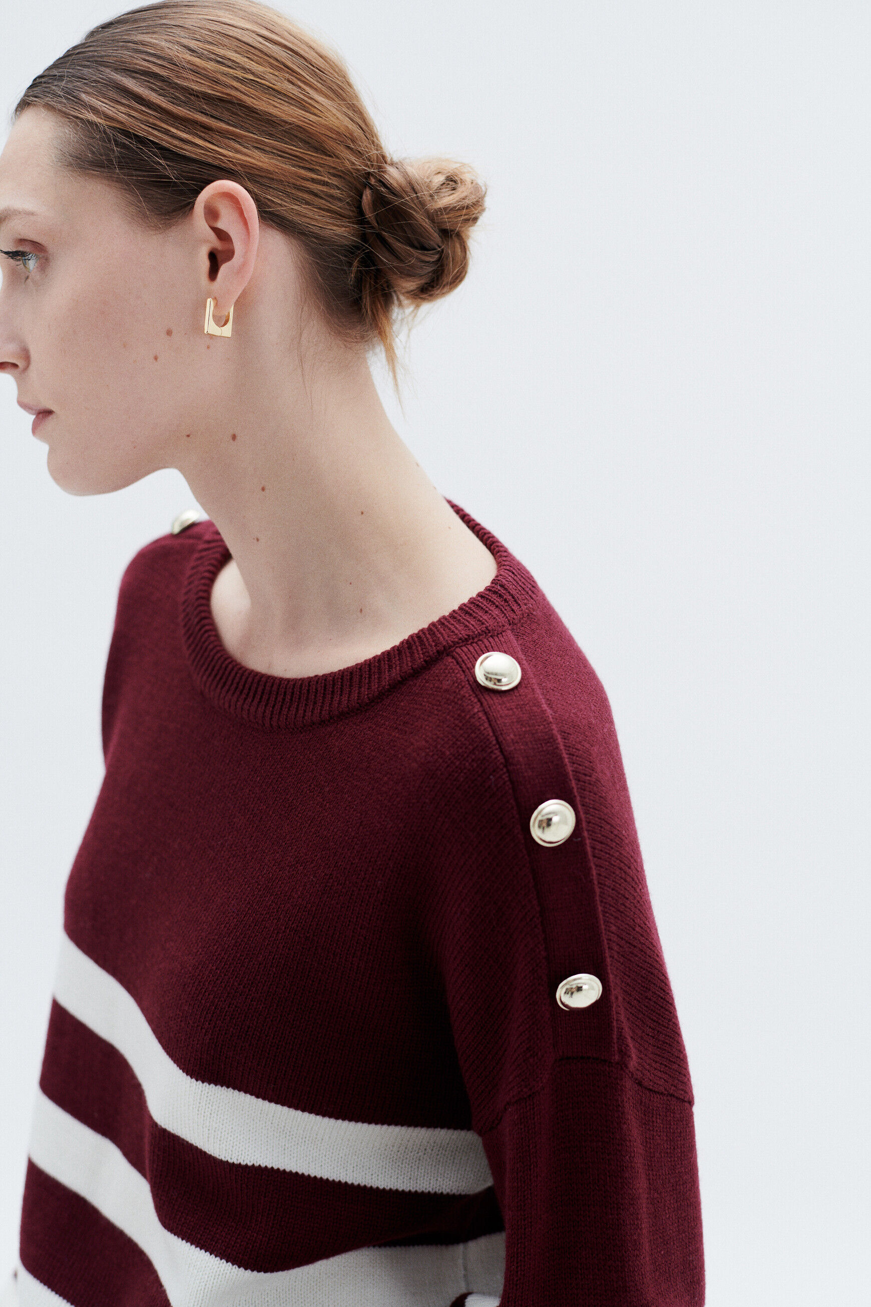 Pull marijo bordeaux femme