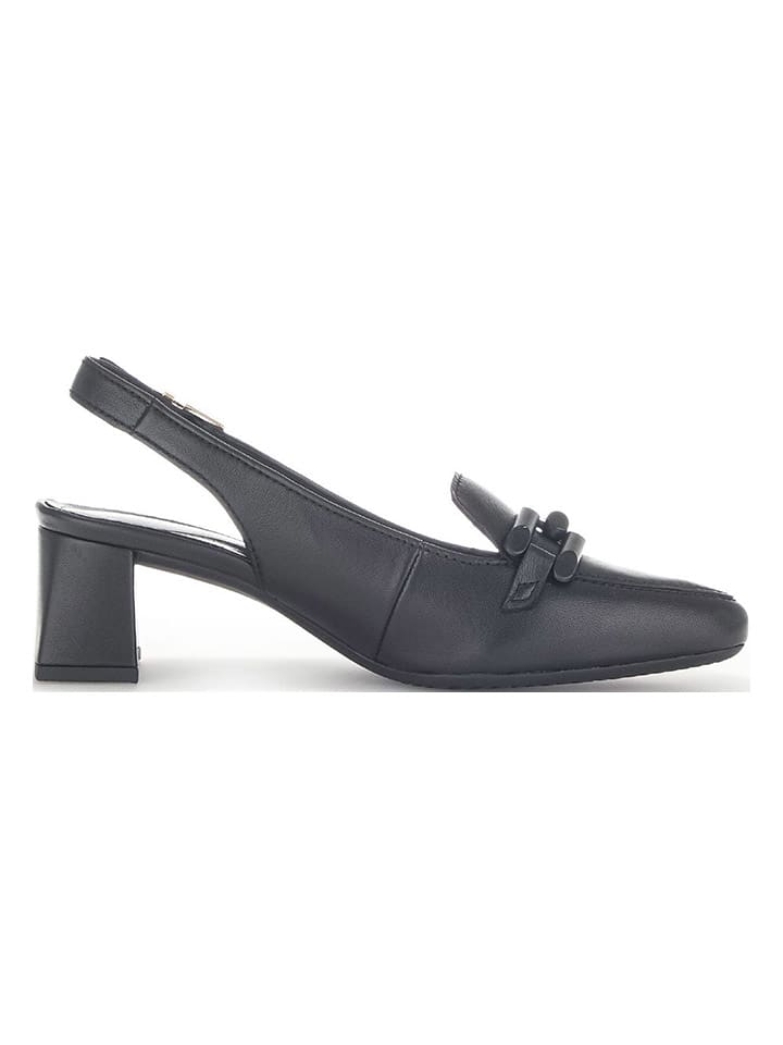 Gabor Leder-Slingpumps  in Schwarz günstig kaufen