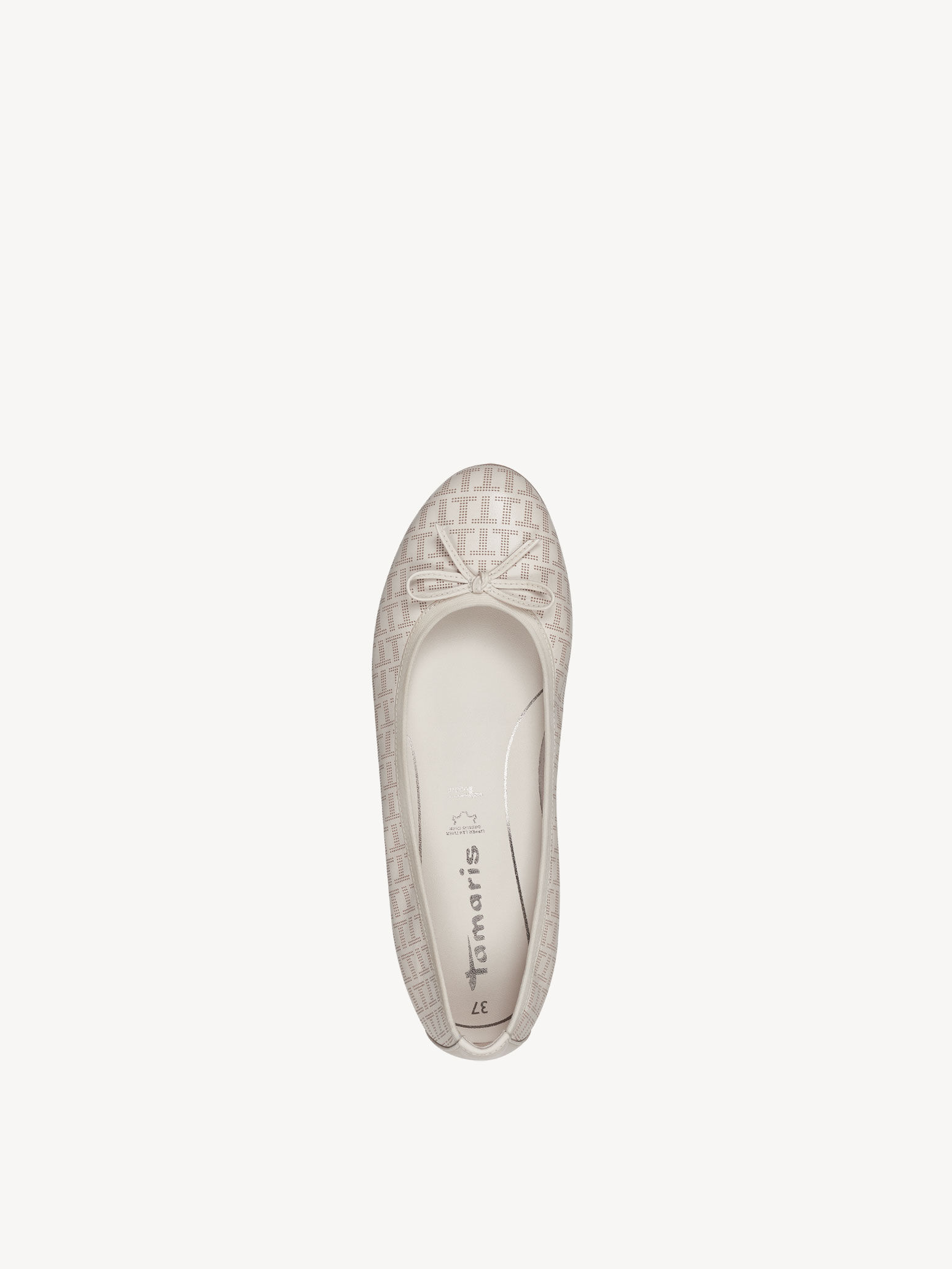 Ballerine en cuir - beige