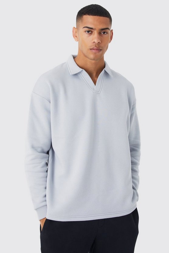 Oversize Rugby-Poloshirt
