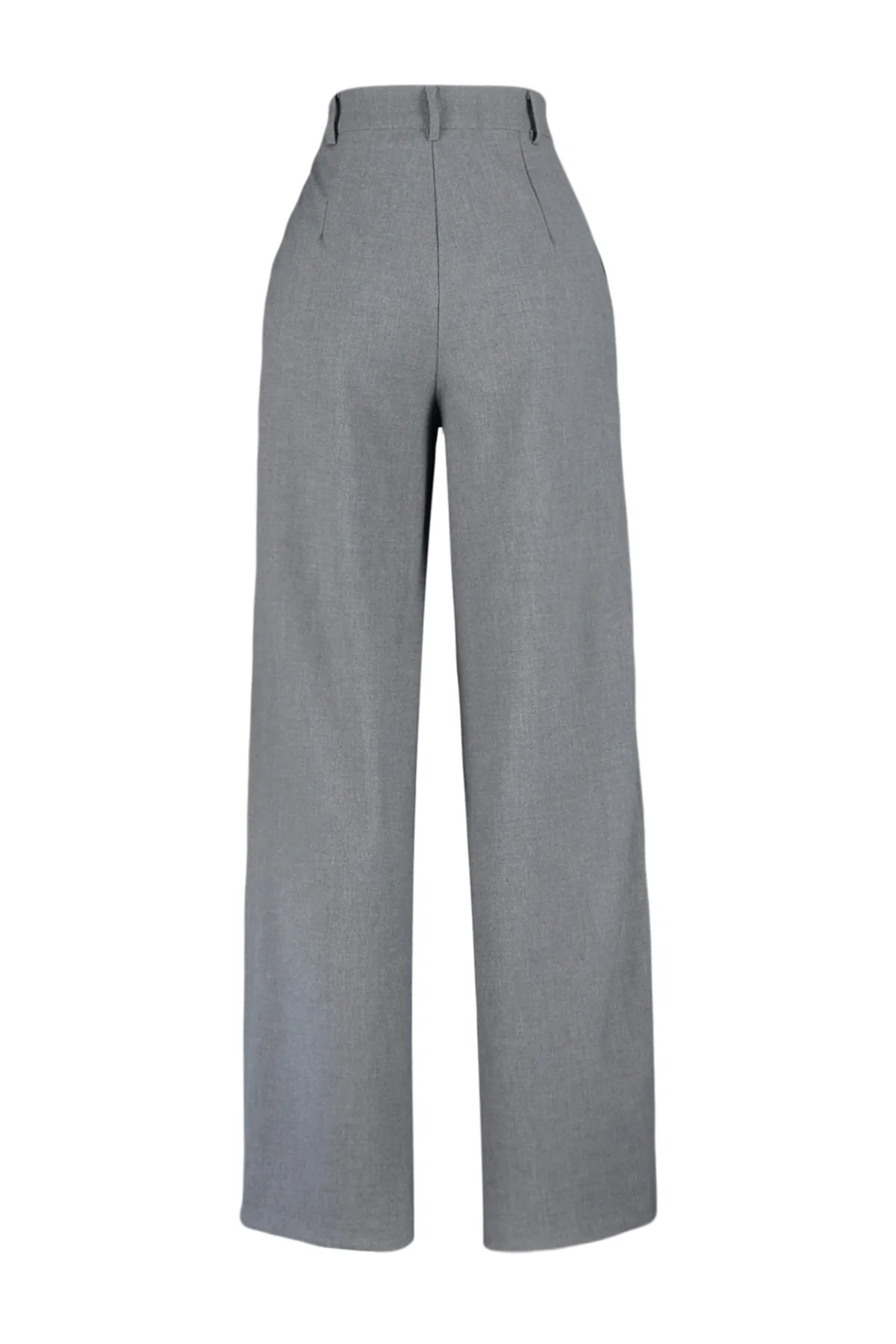 Trendyol Collection  Anthrazitfarbene Palazzo-/Webhose mit extra weitem Bein TWOSS23PL00062