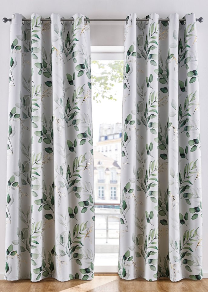 Verdunkelungsvorhang mit recyceltem Polyester (1er Pack)