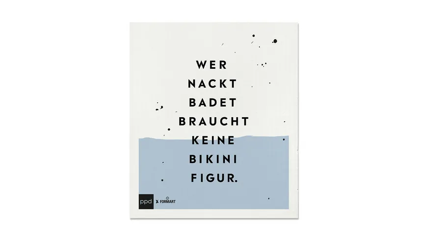 ppd Bikinifigur Schwammtuch