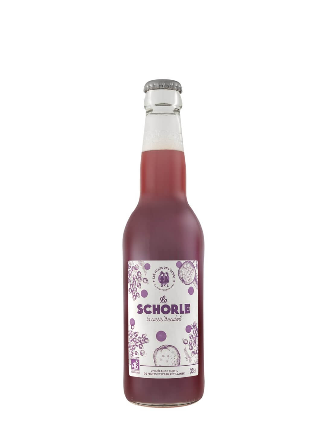 Les Filles de l'Ouest : Le Schorle Cassis Truculent - Gueule de joie 0° |  33 cl