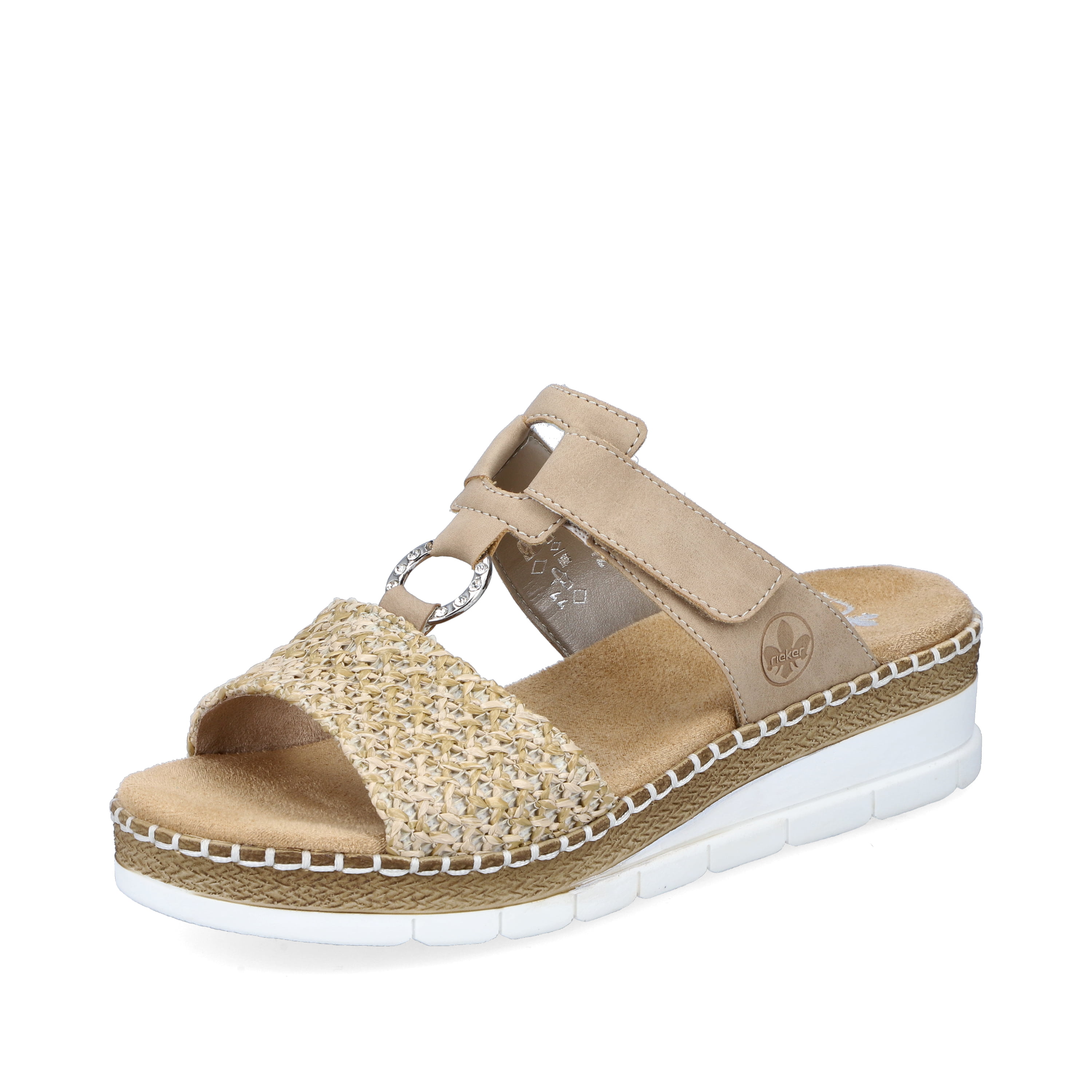 Rieker Damen Pantoletten sandbeige