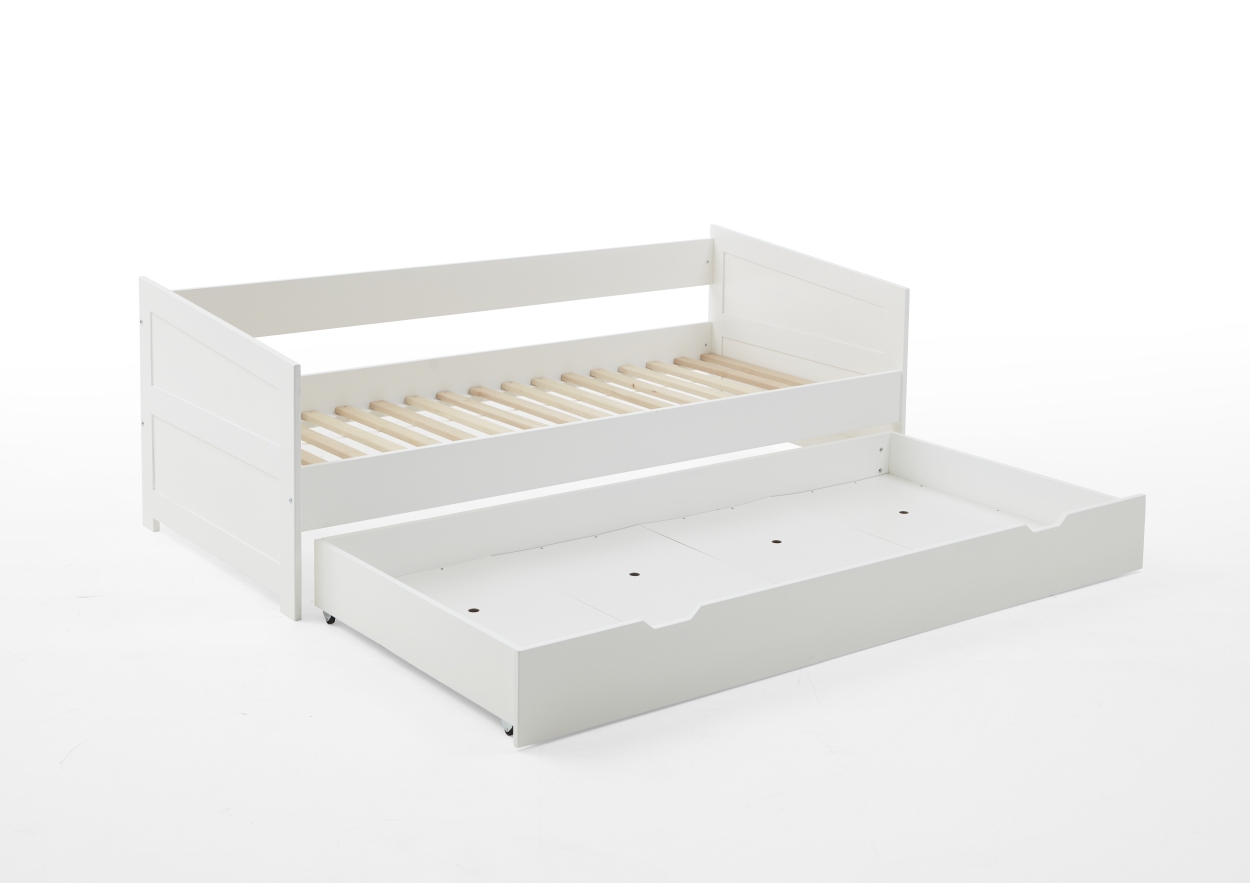Relita Einzelbett   Bettkasten NINA (inkl. Rollrost) weiß