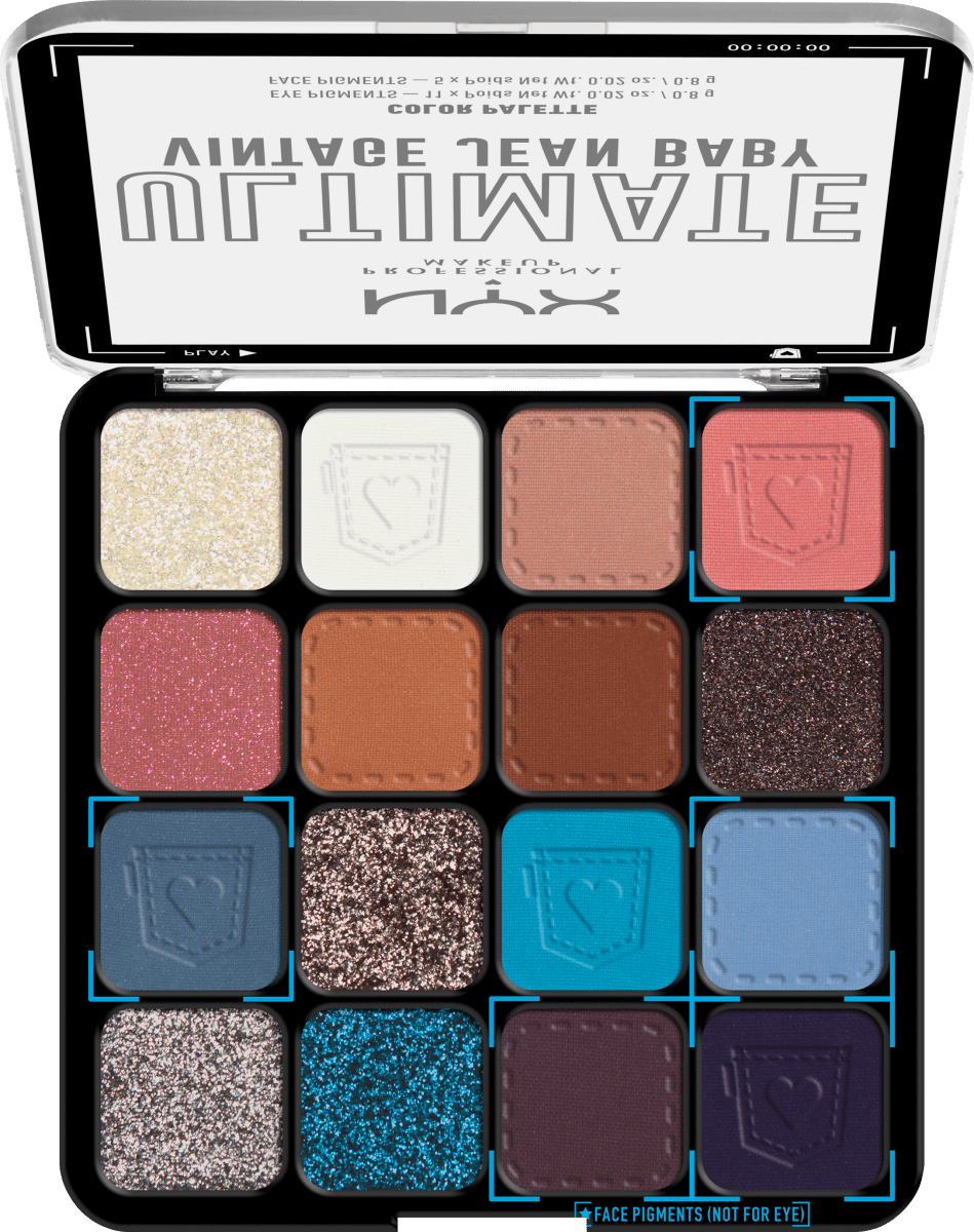 Lidschatten Palette Ultimate 01W Vintage Jean Baby, 12,8 g