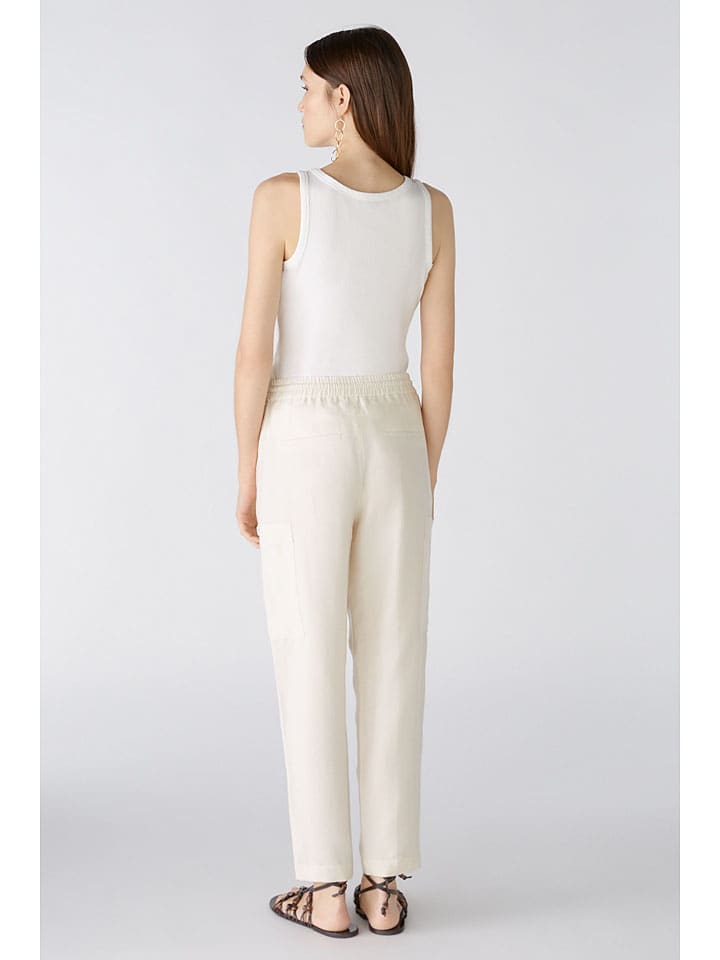 Oui Cargohose in Creme günstig kaufen