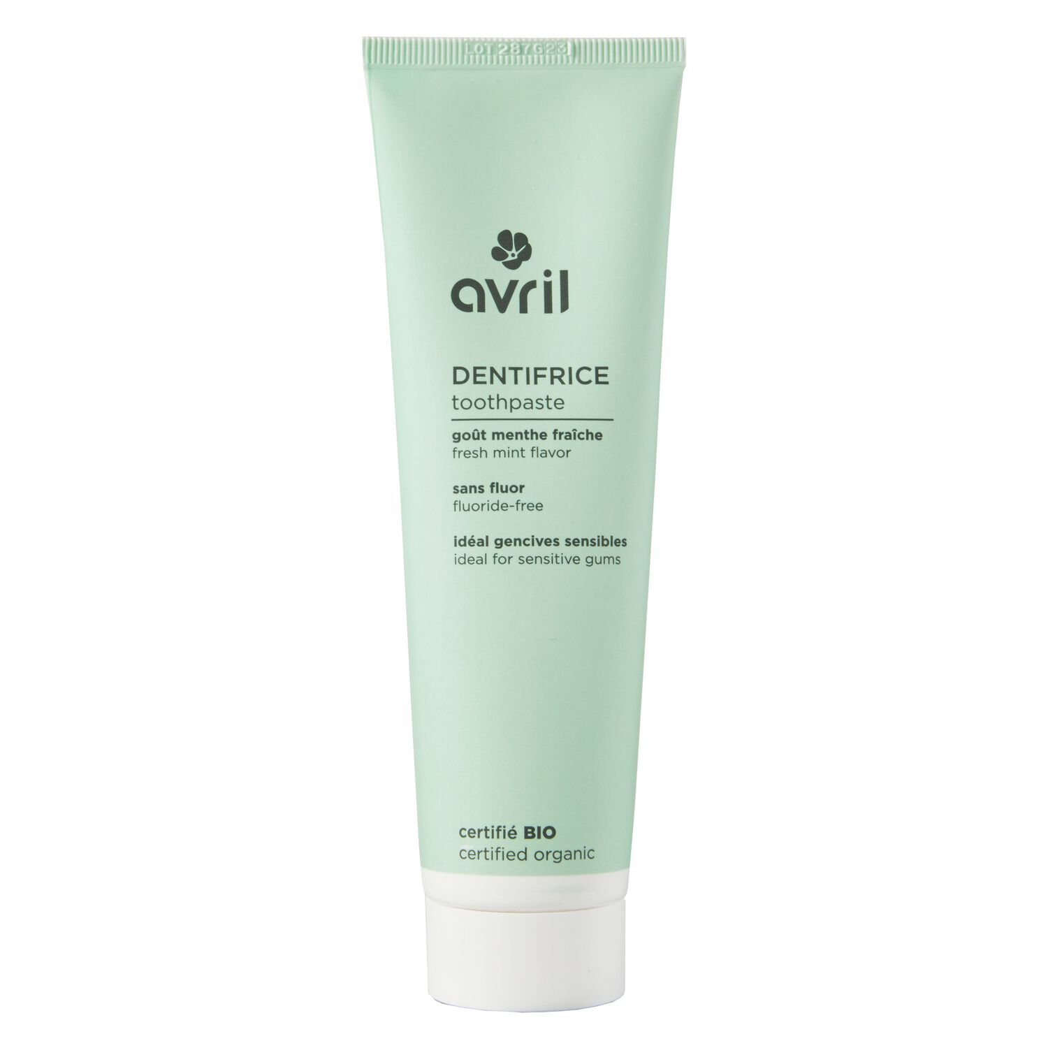 Avril Dentifrice - Certifié bio Dentifrice goût menthe fraîche - sans fluor