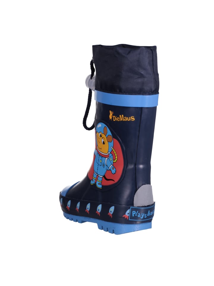 Playshoes Gummistiefel die Maus Weltraum in Marine günstig kaufen