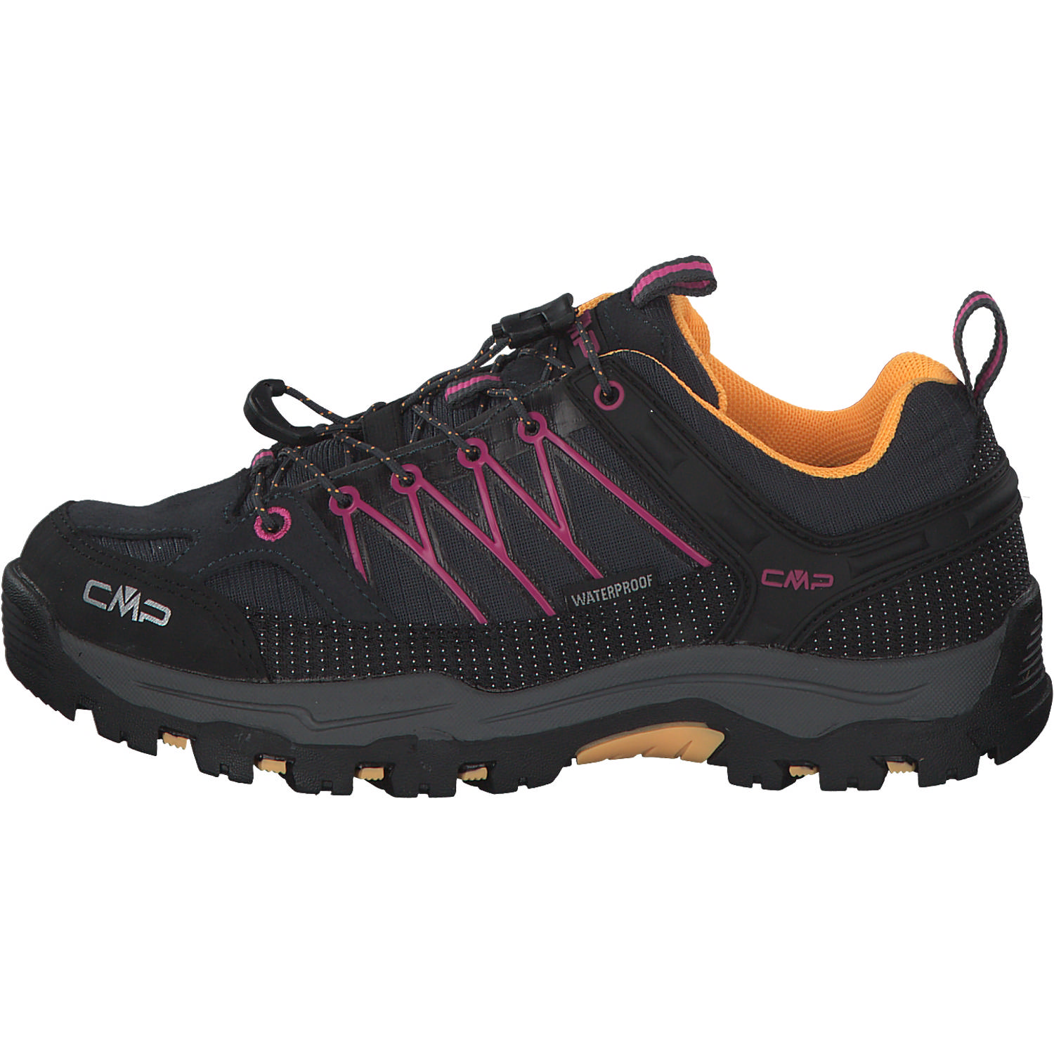 CMP Rigel Low 3Q54554 W, Trekkingschuhe, Kinder, Schwarz (Smoke Grey/Iced Lilac)