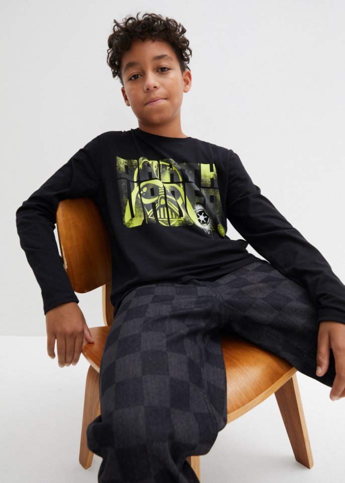 Jungen Langarmshirt Darth Vader